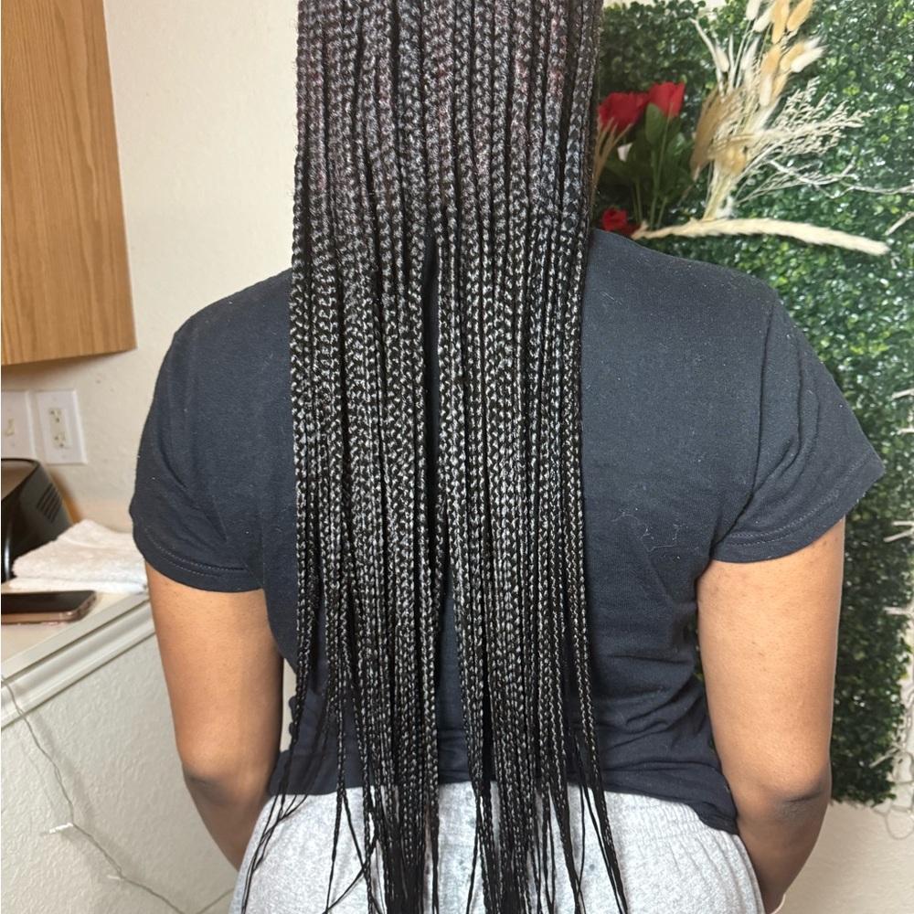 Elegant Black Braided Hair Extensions